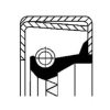 IVECO 40100113 Shaft Seal, wheel hub